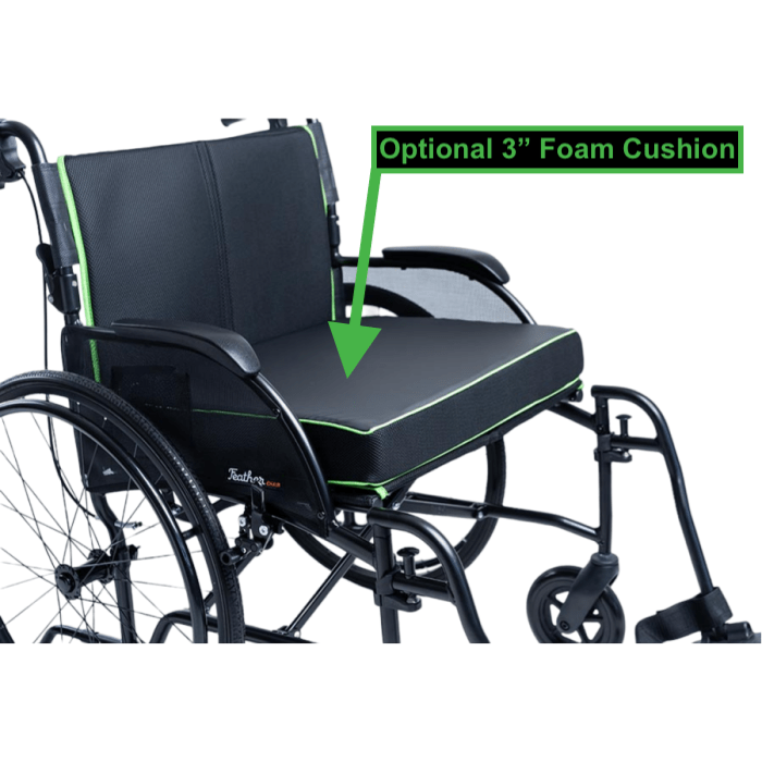 Feather Chair XL 15 lbs Ultra Light Featherweight Wheelchair by Feather Wheelchairs Feather   