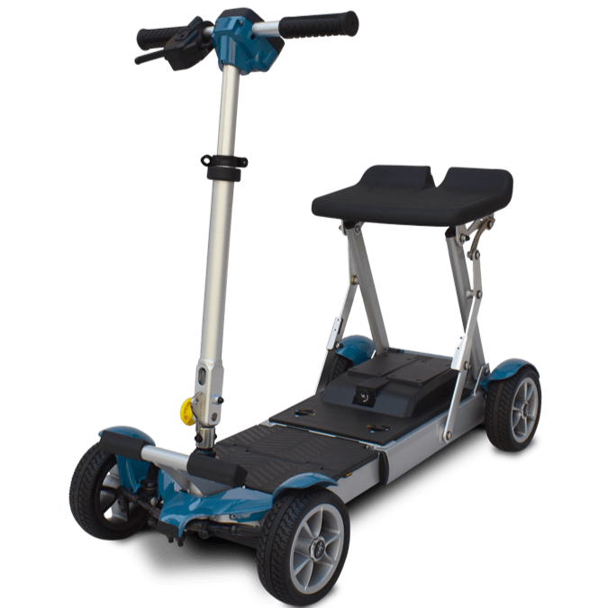 EV Rider Gypsy Q2 4-Wheel Lightweight Folding Mobility Scooter Mobility Scooters EV Rider Blue  