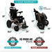 ComfyGo Majestic IQ-9000 Long Range Folding Electric Wheelchair With Optional Auto-Recline Wheelchairs ComfyGo   