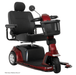 Pride Maxima 3-Wheel Mobility Scooter Mobility Scooters Pride Mobility Garnet Red Standard Seat ($0) 