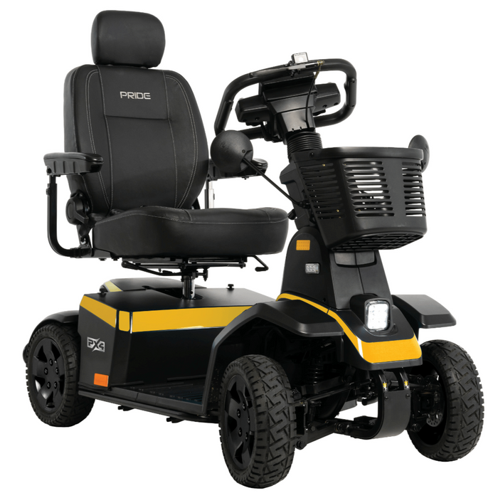 Pride PX4 Full Size 4-Wheel Mobility Scooter Mobility Scooters Pride Mobility Sunflower High Back Captain Seat - 18" x 18-20" ($0) 