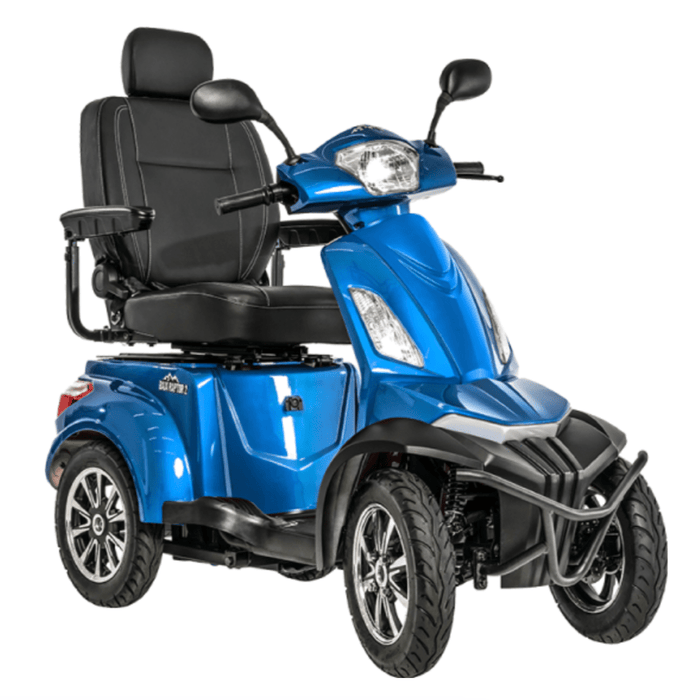 Pride Baja Raptor 2 4-Wheel Outdoor Mobility Scooter Mobility Scooters Pride Mobility True Blue  