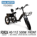 GOBike FORZA Compact Foldable Tricycle Electric Tricycle ComfyGo   