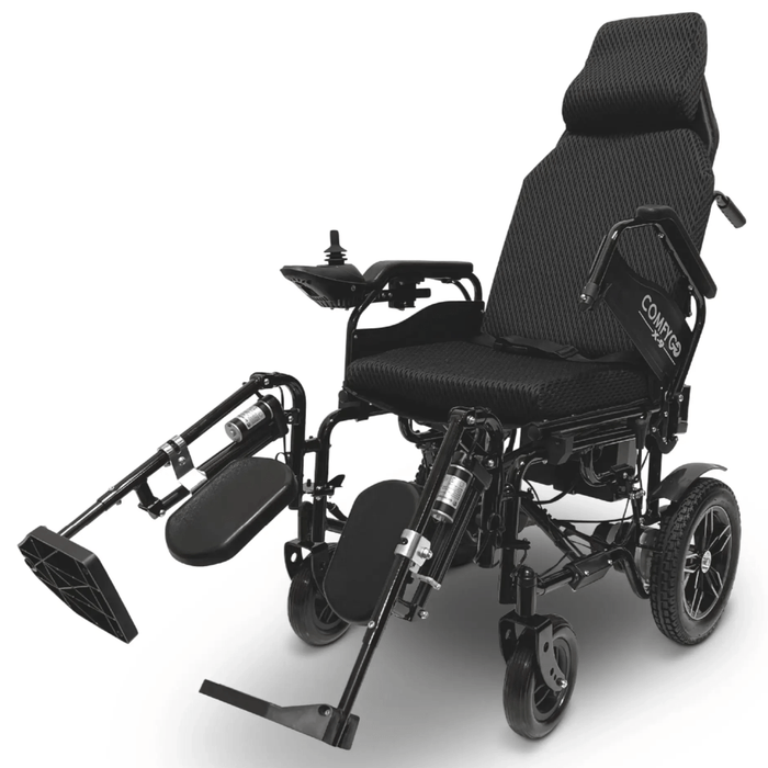 ComfyGo X-9 Remote Controlled Electric Wheelchair With Automatic Recline Wheelchairs ComfyGo Black  