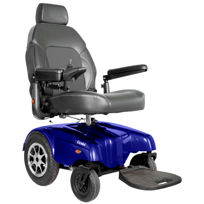 Merits Health Gemini Heavy Duty Electric Power Wheelchair P301 Wheelchairs Merits Health Blue Standard 