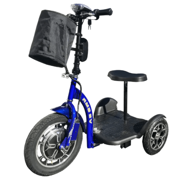 RMB Multi Point QR 3-Wheel Electric Scooter Mobility Scooters RMB Electric Vehicles Blue  