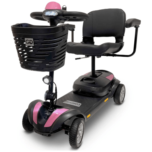 ComfyGo Z-4 Electric Powered Mobility Scooter With Detachable Frame Mobility Scooters ComfyGo Pink  