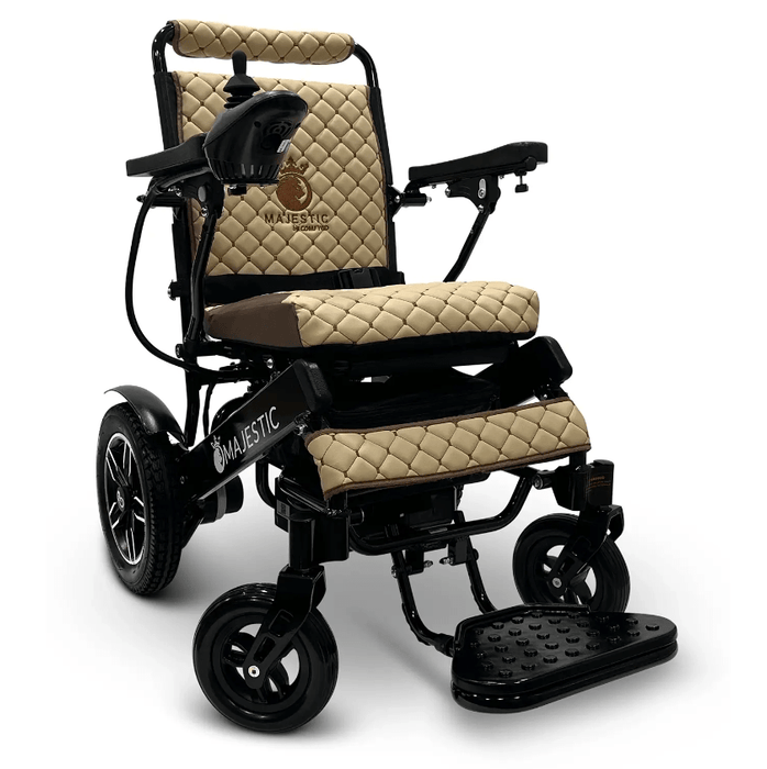 ComfyGo Majestic IQ-8000 Remote Controlled Folding Lightweight Electric Wheelchair Wheelchairs ComfyGo Black Coffee (+$100) 