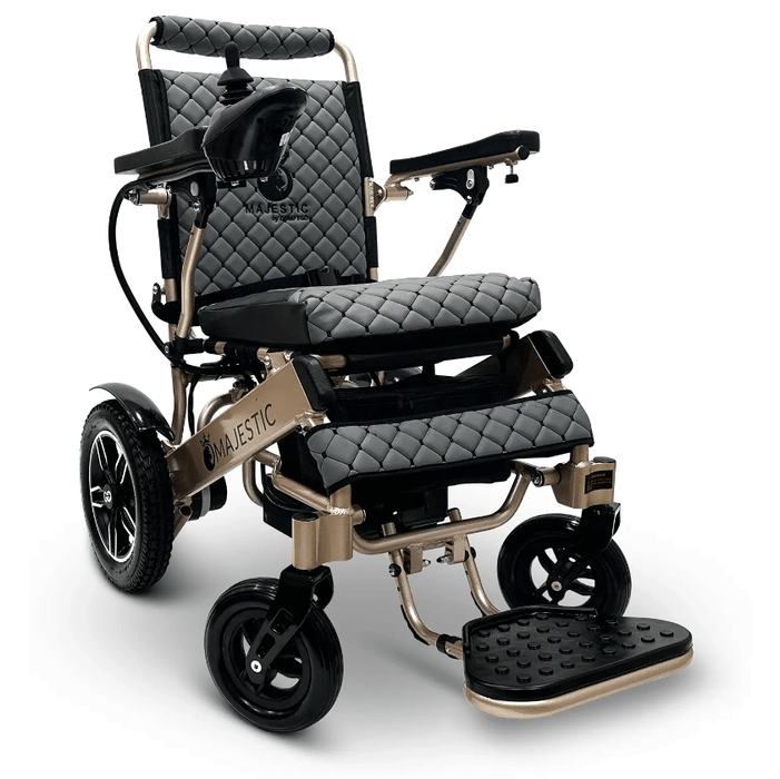 ComfyGo Majestic IQ-8000 Remote Controlled Folding Lightweight Electric Wheelchair Wheelchairs ComfyGo Bronze Gray (+$100) 