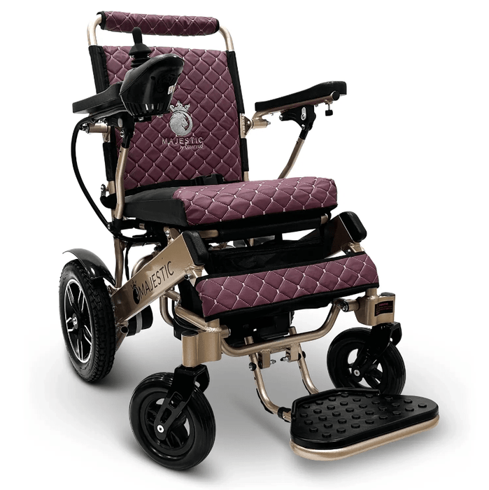 ComfyGo Majestic IQ-8000 Remote Controlled Folding Lightweight Electric Wheelchair Wheelchairs ComfyGo Bronze Purple (+$100) 