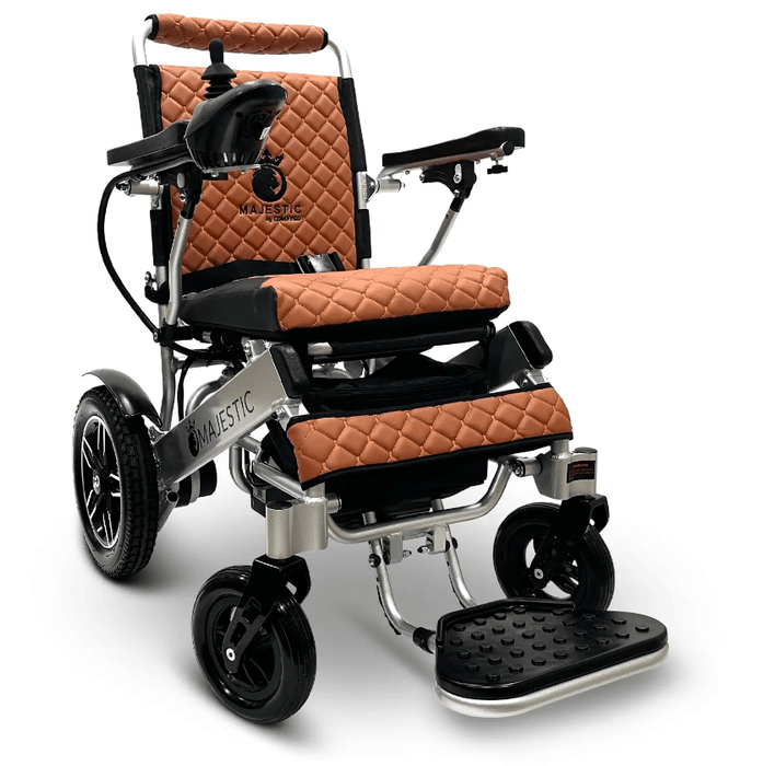 ComfyGo Majestic IQ-8000 Remote Controlled Folding Lightweight Electric Wheelchair Wheelchairs ComfyGo Silver Taba (+$100) 