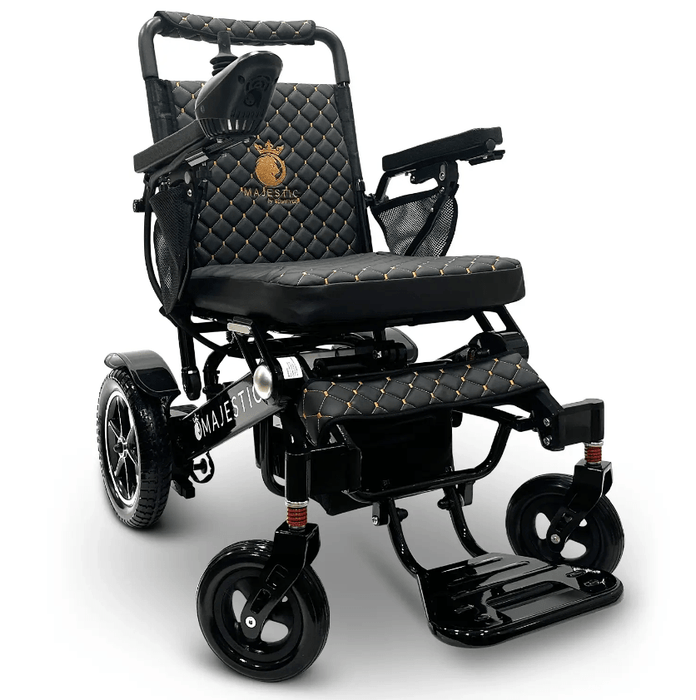 ComfyGo Majestic IQ-7000 Remote Controlled Electric Wheelchair With Optional Auto Fold Wheelchairs ComfyGo Black Black (+$100) 