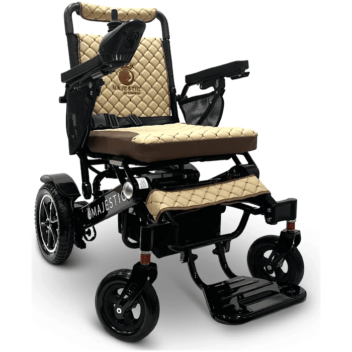 ComfyGo Majestic IQ-7000 Remote Controlled Electric Wheelchair With Optional Auto Fold Wheelchairs ComfyGo Black Coffee (+$100) 