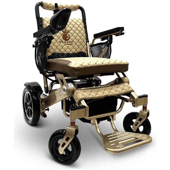 ComfyGo Majestic IQ-7000 Remote Controlled Electric Wheelchair With Optional Auto Fold Wheelchairs ComfyGo Bronze Coffee (+$100) 