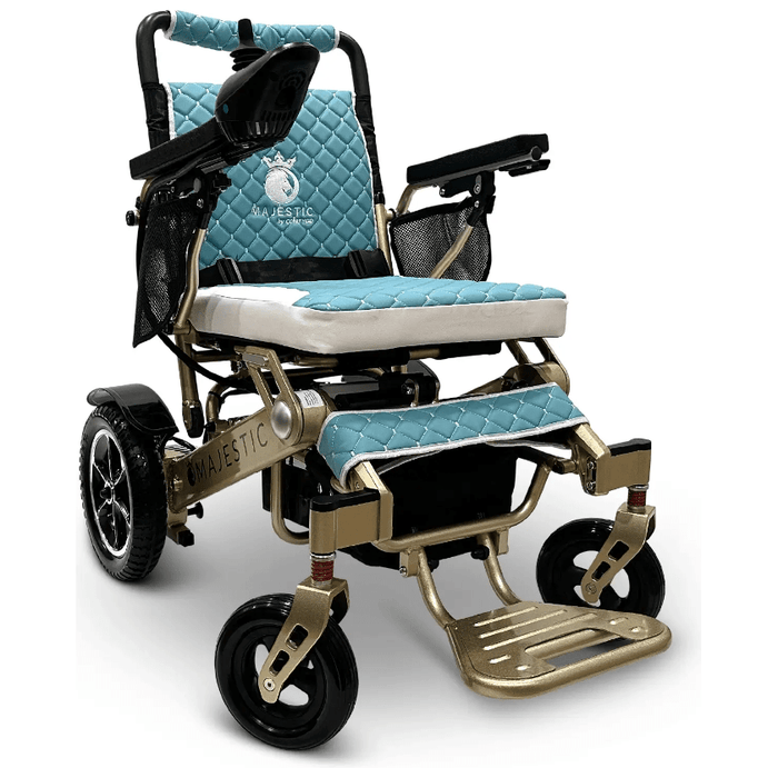 ComfyGo Majestic IQ-7000 Remote Controlled Electric Wheelchair With Optional Auto Fold Wheelchairs ComfyGo Bronze Teal (+$100) 