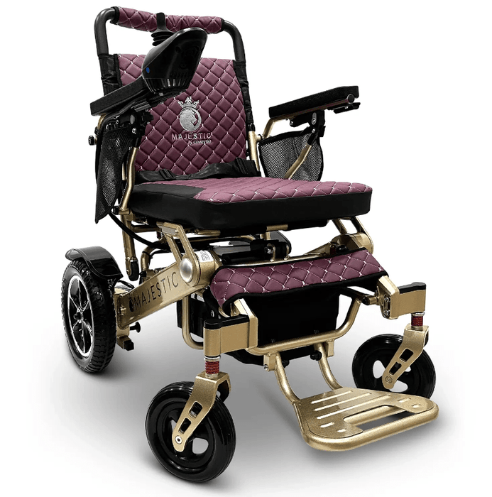 ComfyGo Majestic IQ-7000 Remote Controlled Electric Wheelchair With Optional Auto Fold Wheelchairs ComfyGo Bronze Purple (+$100) 