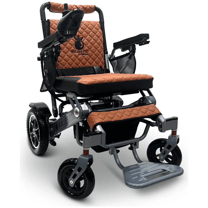 ComfyGo Majestic IQ-7000 Remote Controlled Electric Wheelchair With Optional Auto Fold Wheelchairs ComfyGo Silver Taba (+$100) 