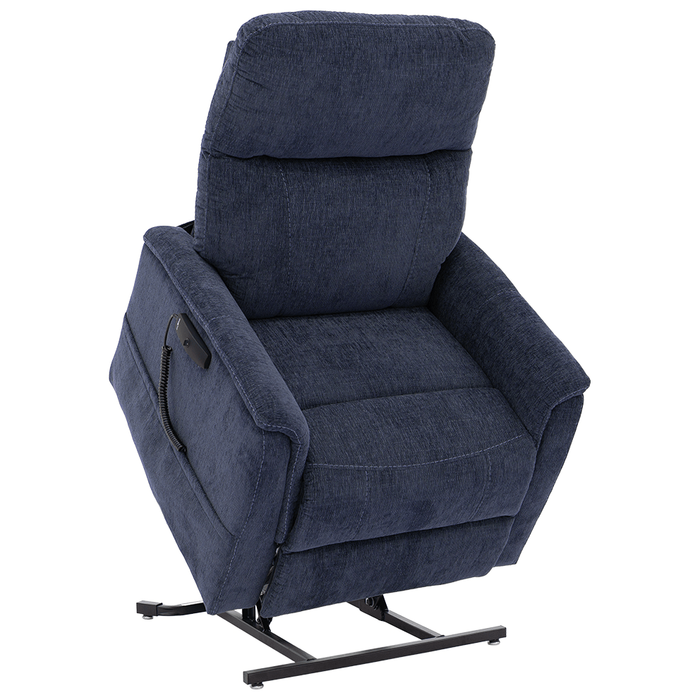 Pride Sitting Pretty Genesis Power Lift Chair Recliner LC-150 Arm Chairs, Recliners & Sleeper Chairs Pride Mobility Small - User Height: 5'3" and Below Sapphire - 100% Polyester (Sophie Fabrics)