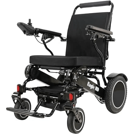 Eagle HD Portable Bariatric Power Wheelchair Wheelchairs Discover My Mobility Black