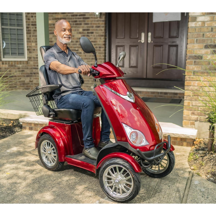 Red Elephant Heavy Duty 4-Wheel Mobility Scooter Mobility Scooters JYD Imports