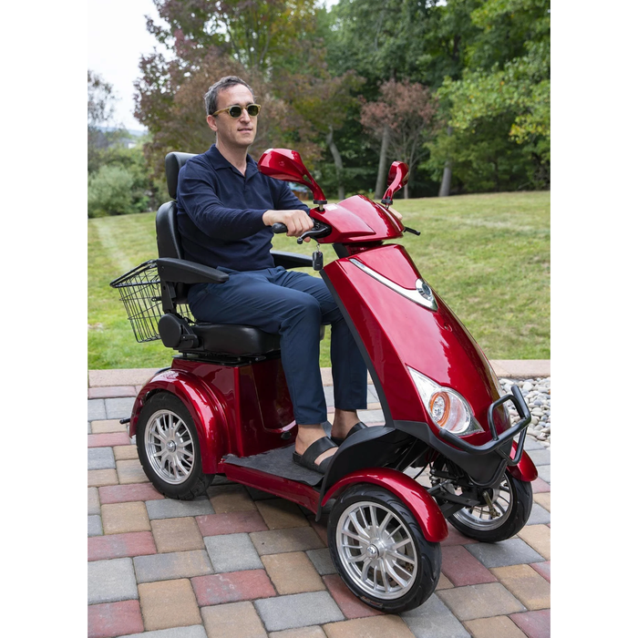 Red Elephant Heavy Duty 4-Wheel Mobility Scooter Mobility Scooters JYD Imports