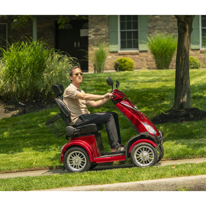 Red Elephant Heavy Duty 4-Wheel Mobility Scooter Mobility Scooters JYD Imports