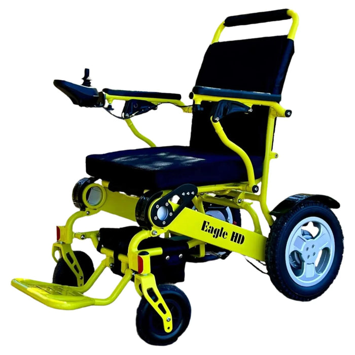 Eagle HD Portable Bariatric Power Wheelchair Wheelchairs Discover My Mobility Yellow