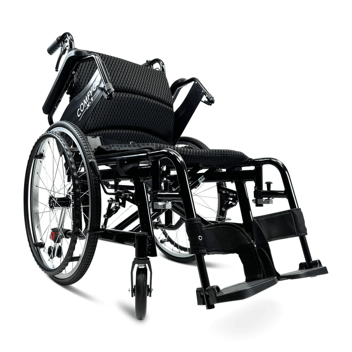 ComfyGo X-1 Manual Folding Lightweight Travel Wheelchair Wheelchairs ComfyGo   