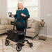 UpWalker Lite Upright Walker Rollator With Seat And Brakes Walkers UpWalker   